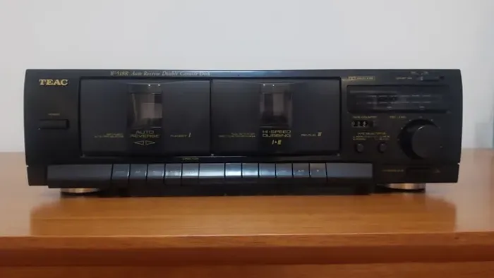 Tapa deck duplo Teac W-518R importado vintage