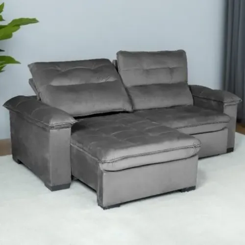 Sofá Retrátil e Reclinável Soberano 2,30 m tt5627m