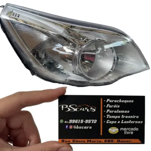 Farol Direito Cromado Chevrolet Agile Montana 2009/ 2021