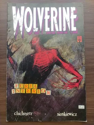 Wolverine Fúria Interior Mangá HQ Antigo Editora Abril