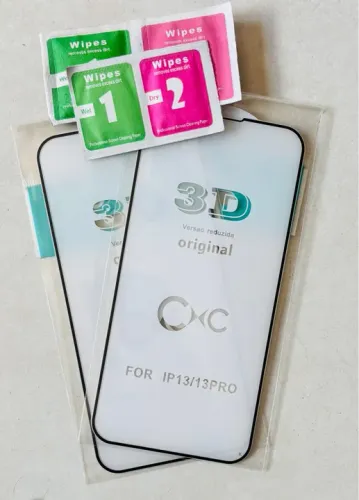 Película de Vidro Temperado 3D para iPhone 13/13 Pro