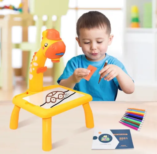 Mesa infantil projetor de desenhos