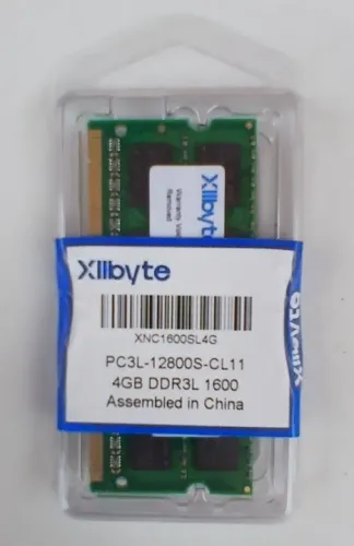 MEMÓRIA DDR3L 4 GB FREQUÊNCIA 1600 PRA NOTEBOOK