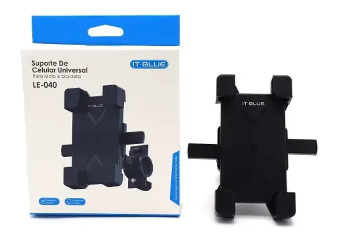 Suporte Celular Sem Capa Para Moto Bicicleta Bike Le-040 - IT Blue
