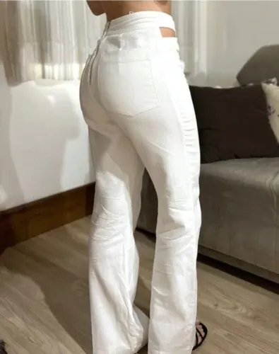Calça Carmim branca 34 PP