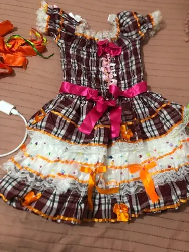 Vestido de quadrilha infantil