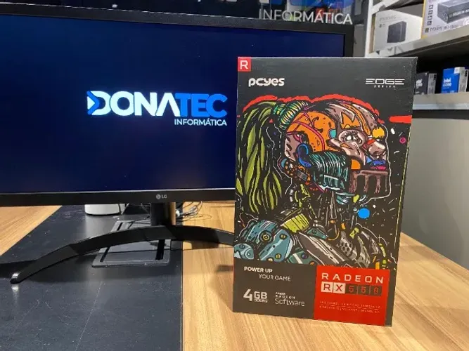 (Loja Física) Placa de Vídeo AMD Radeon PCYes RX 550 4GB 2x Project Edge, GDDR5, 128 Bits