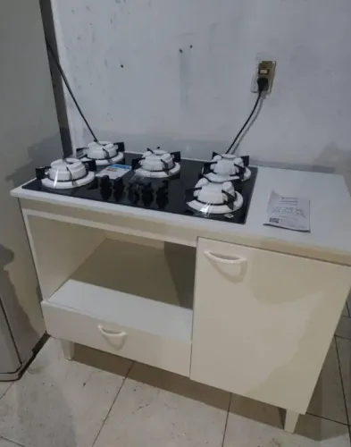 Balcão para fogão Cooktop de 4 e 5 bocas 