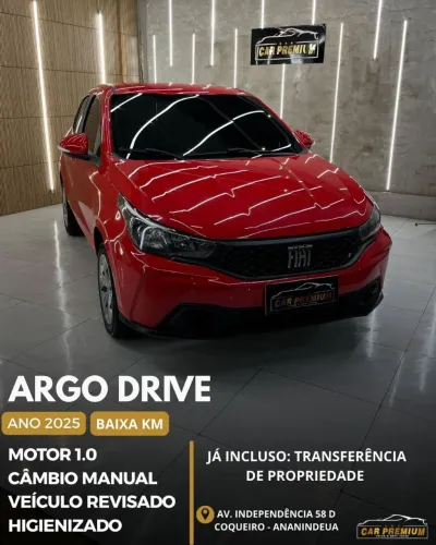 Argo DRIVE  2025 AVISTA 75990 TROCA 78990 baixo km carro estado de zero