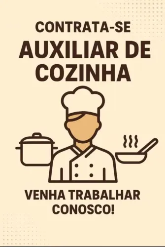 Contrata-se Auxiliar de Cozinha