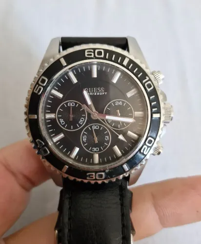 Relógio Guess Masculino Cronógrafo Preto