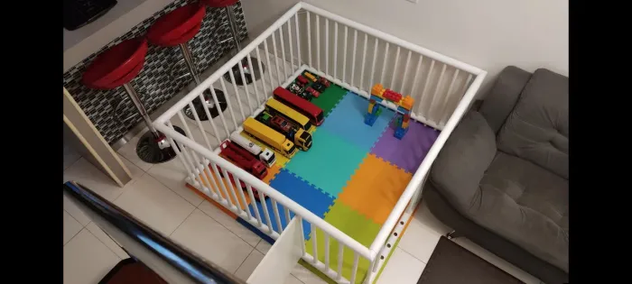 Cercado Chiqueirinho Playground Criança ou Pet em PVC Especial + Tatame