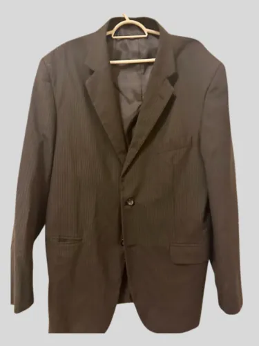 Blazer Christian Dior original - tamanho 56, preto com risca de giz.