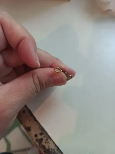 1 Par Brincos Gota Dourado