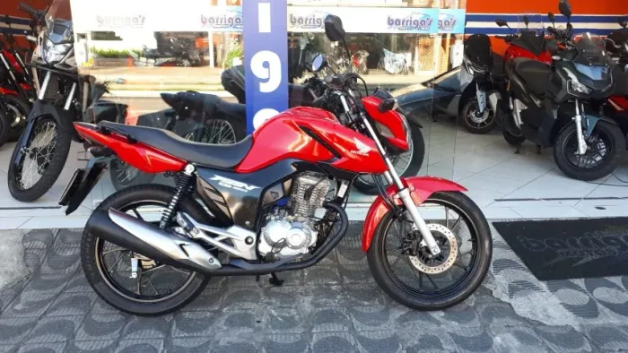 Honda Cg fan 160 Cbs 2024 Vermelha Único Dono