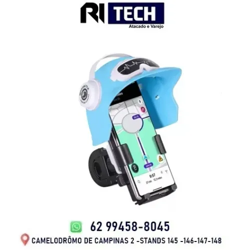 Suporte De Celular Para Moto Uber Capacete Proteção Solar
