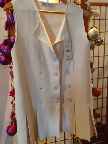 Zara colete/ vestido Tam G