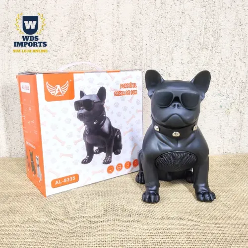 Caixa De Som Modelo Cachorro Bulldog