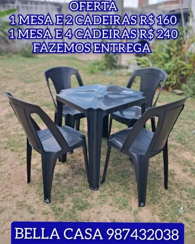 PROMOÇAO CONJUNTO DE MESA COM CADEIRAS MADRI KS X ENTREGO HJ HOJE ZT - TS OFERTA NX HOJE
