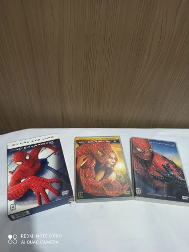 DVDs homem Aranha trilogia