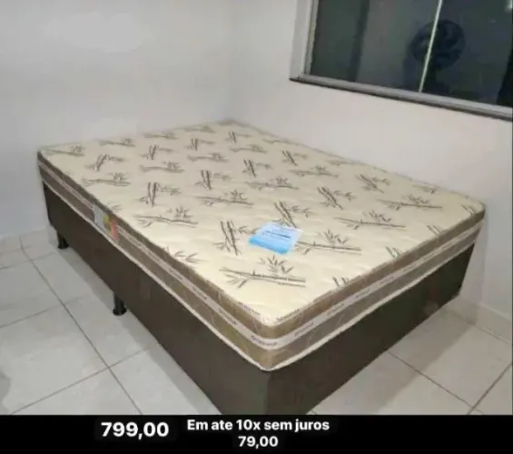 Casal colchao e base