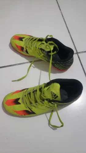 Chuteira Futsal adidas Messi 15.4 IN 42 Verde Claro