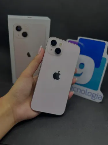 iPhone 13 Rose 128GB 78% saúde da bateria Rosa Seminovo (3 meses de garantia)