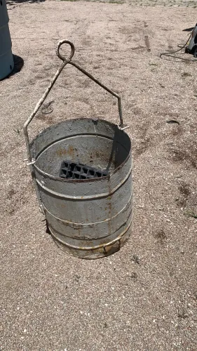 Balde de içamento 100L para mini grua