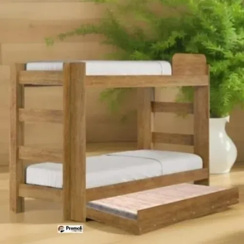 Beliche Flórida C/ Cama Auxiliar Branco FAMOSO TRILICHE 