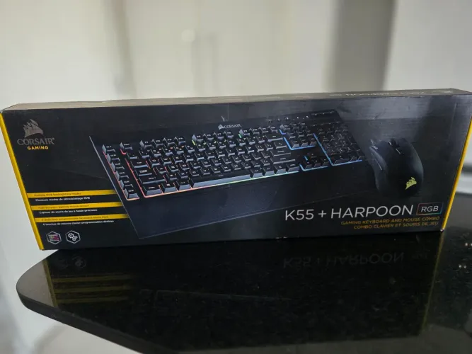Kit Gamer Corsair K55 + Harpoon RGB