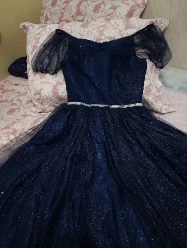 Vestido de 15 anos azul 
