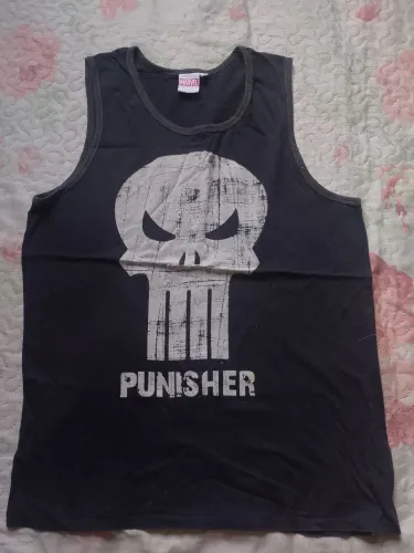 Camiseta Regata Justiceiro Punisher Marvel 