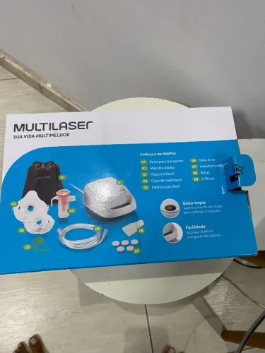 Nebulizador usado apenas uma vez