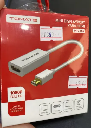Cabo Mini Displayport para Hdmi Fêmea MTV-604 - Thunderbolt Loja Coimbra Computadores 