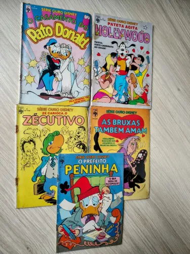 Coleção completa Disney Série Ouro, 5 exemplares 