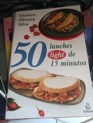 Kit com 5 mini livros de receitas saudáveis