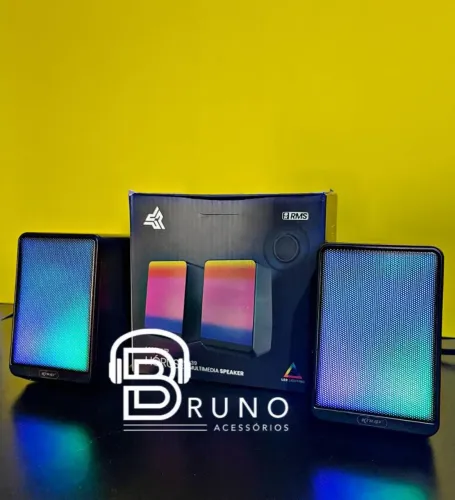 Caixa de Som para Computador com LED