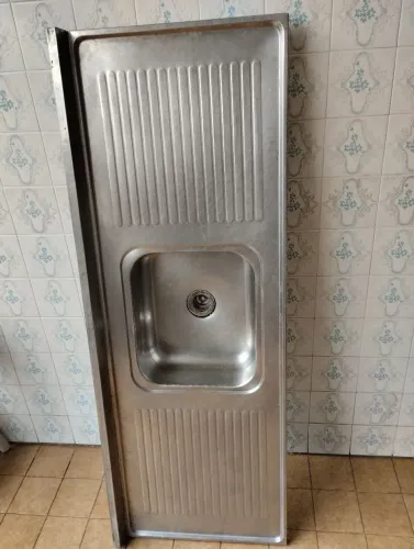 Pia inox cozinha 1,50 x 0,55 