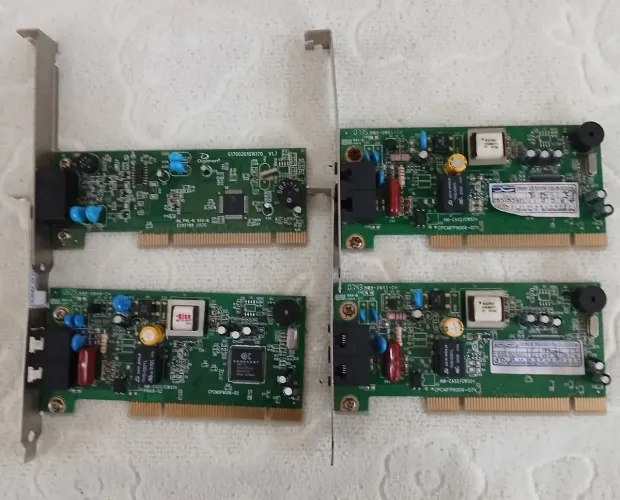 4 Placas de Fax/Modem 56k para Computador