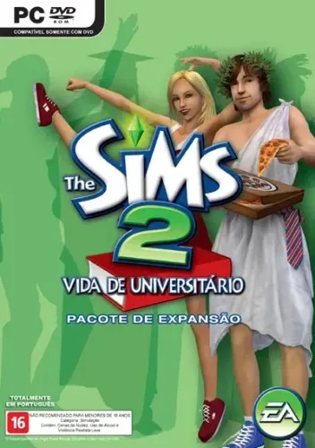 jogo the sims 2 vida de universitário para pc - duplo original