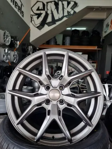 Jogo de rodas novas aro 17 4x100 esportivas Sampson 