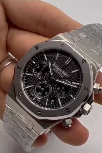 Relógio em Aço Inoxidável Estilo Audemars Piguet 
