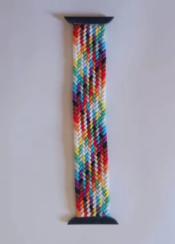 Pulseira De Nylon Trançada Colorida Para Smartwatch De 42/44/45/49mm
