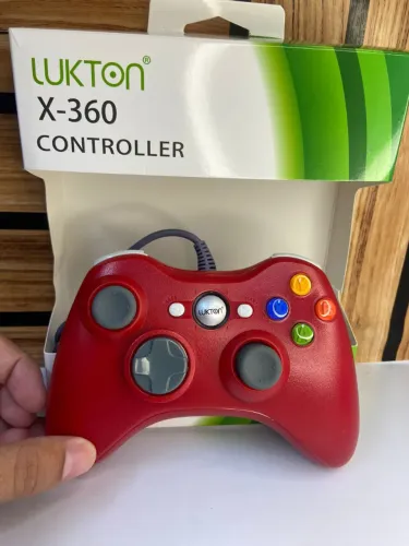 Controle de Xbox360 Vermelho - Lukton an1