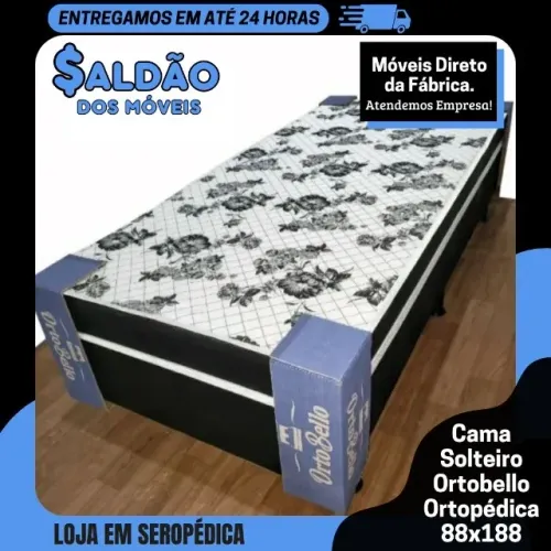 !!! 12x SEM JUROS !!! Cama Box Solteiro Ortobello