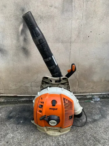 Soprador  De Folhas Costal Stihl Br 600 Profissional Gasolina Laranja