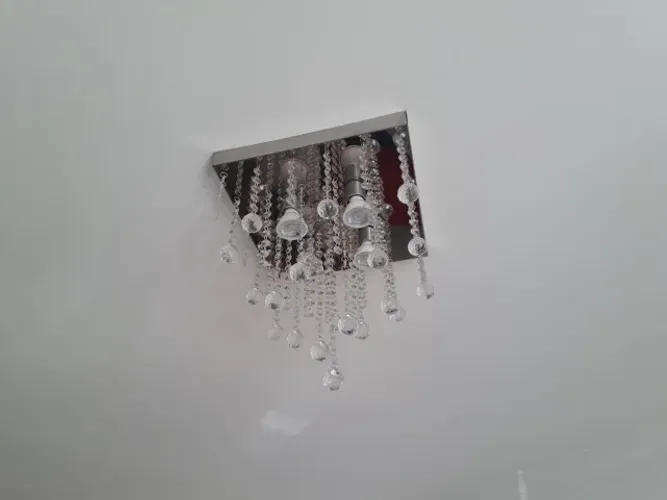 Lustre Plafon Chuva de Cristal Acrílico 0,30 x 0,30