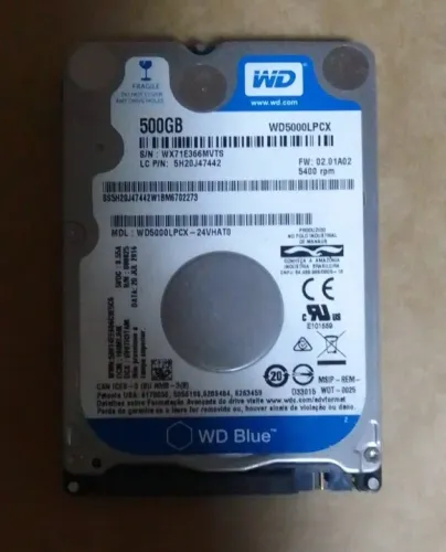 HD Western Digital WD5000LPCX 500GB