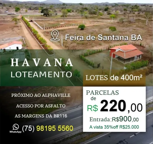 Terreno para Venda em Serrinha, rodagem