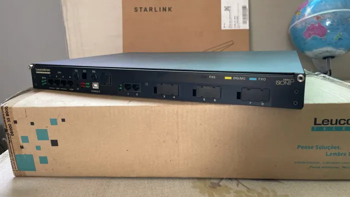 Central PABX IP Leucotron Ision IP 1500 Novo 8RA Media Gateway?